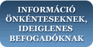 Információ önkénteseknek
